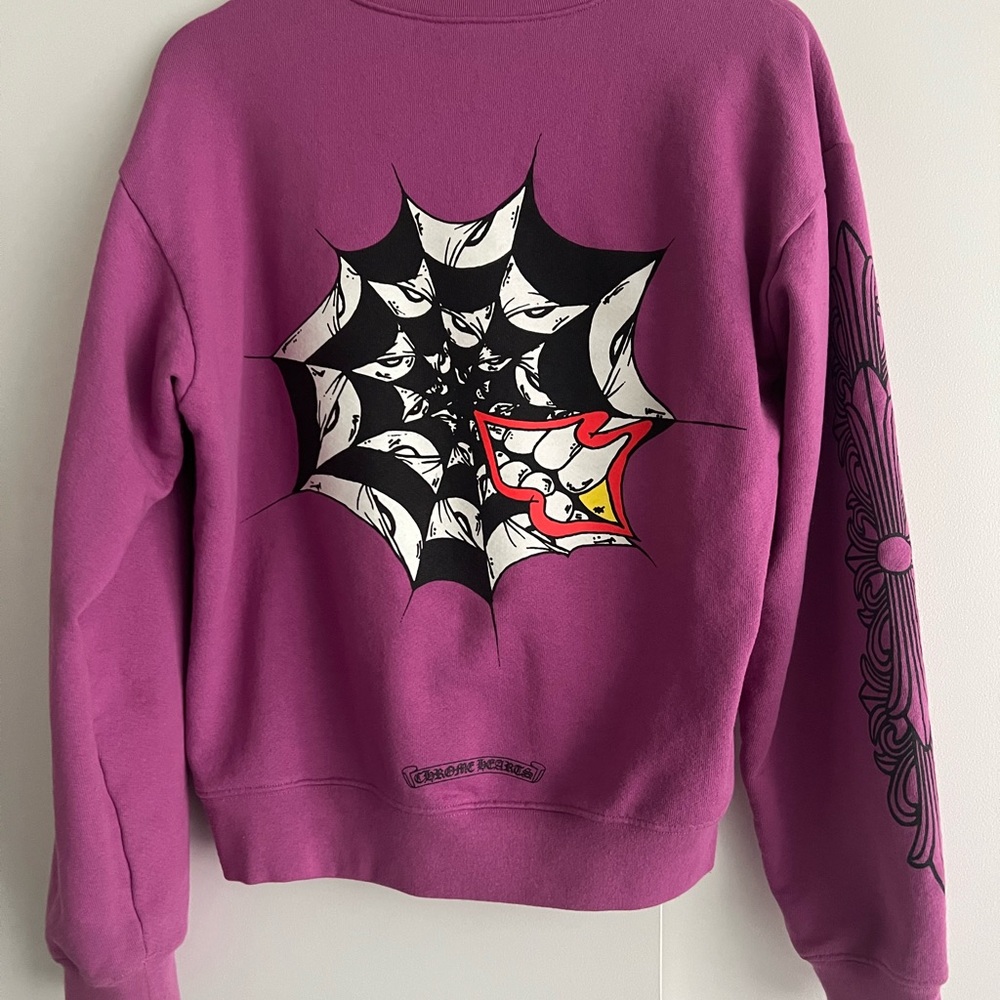 Chrome Hearts x Matty Boy Spider Web Crewneck Sweatshirt
